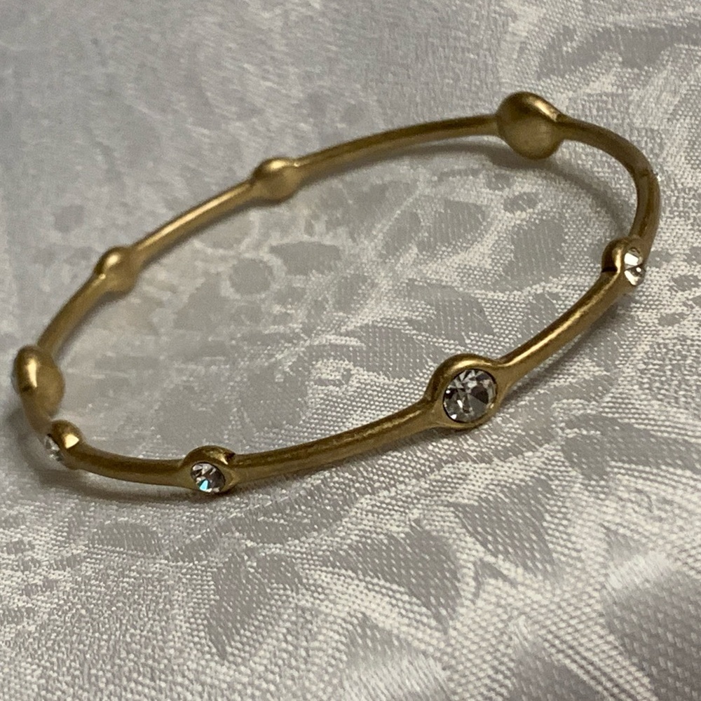 Lia Sophia Gold Rhinestone Bangle